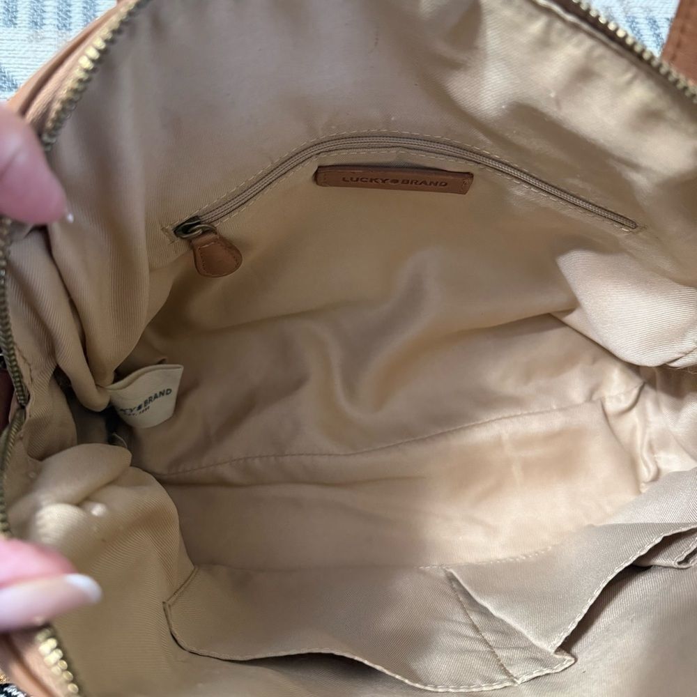 Lucky Brand Tan Leather Satchel - Picture 11 of 12
